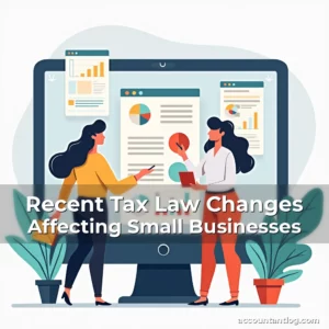 Artistic representation for Recent Tax Law Changes Affecting Small Businesses