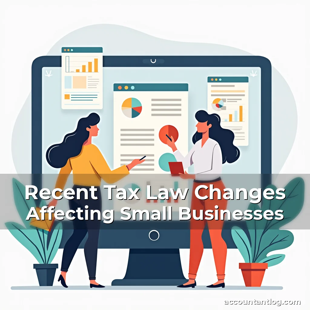 Artistic representation for Recent Tax Law Changes Affecting Small Businesses