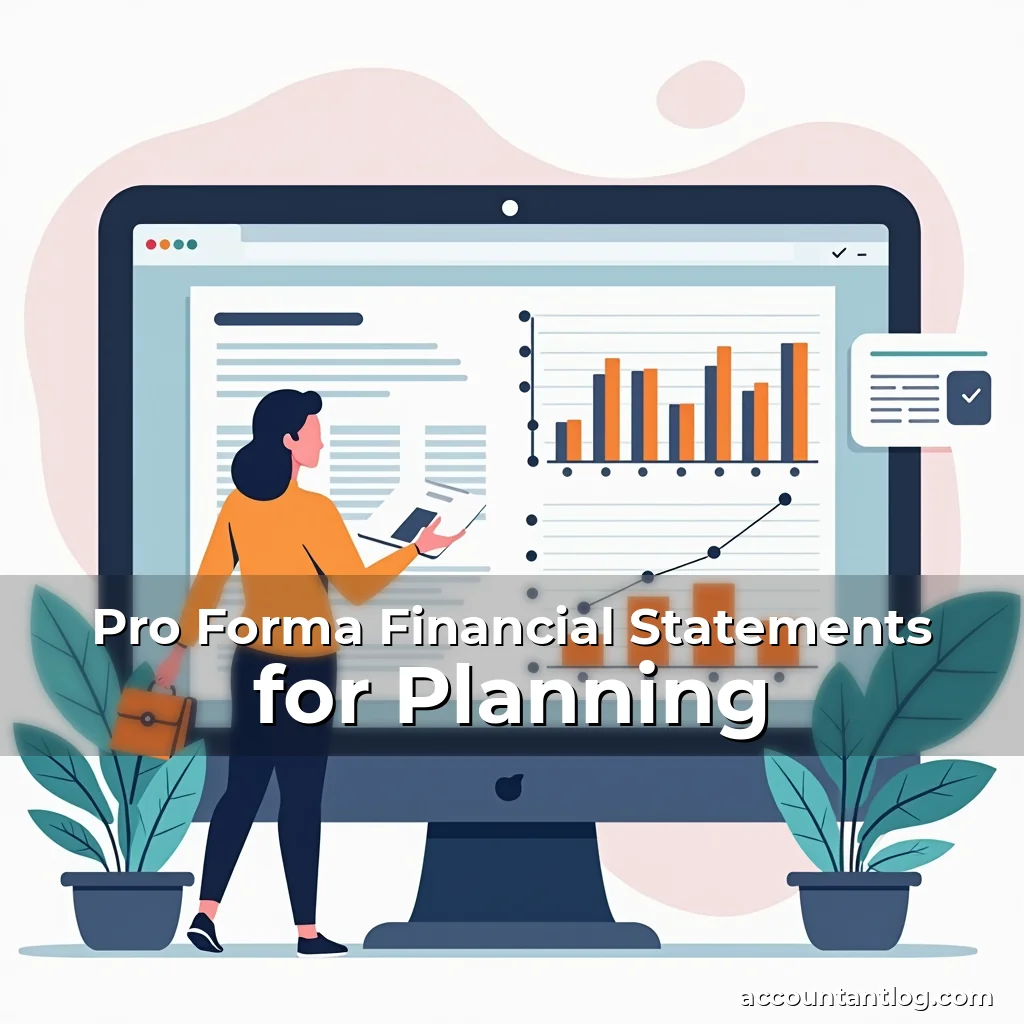 Artistic representation for Pro Forma Financial Statements for Planning
