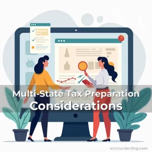 Artistic representation for Multi-State Tax Preparation Considerations