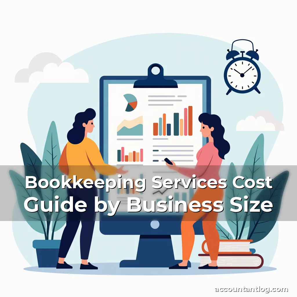 Artistic representation for Bookkeeping Services Cost Guide by Business Size