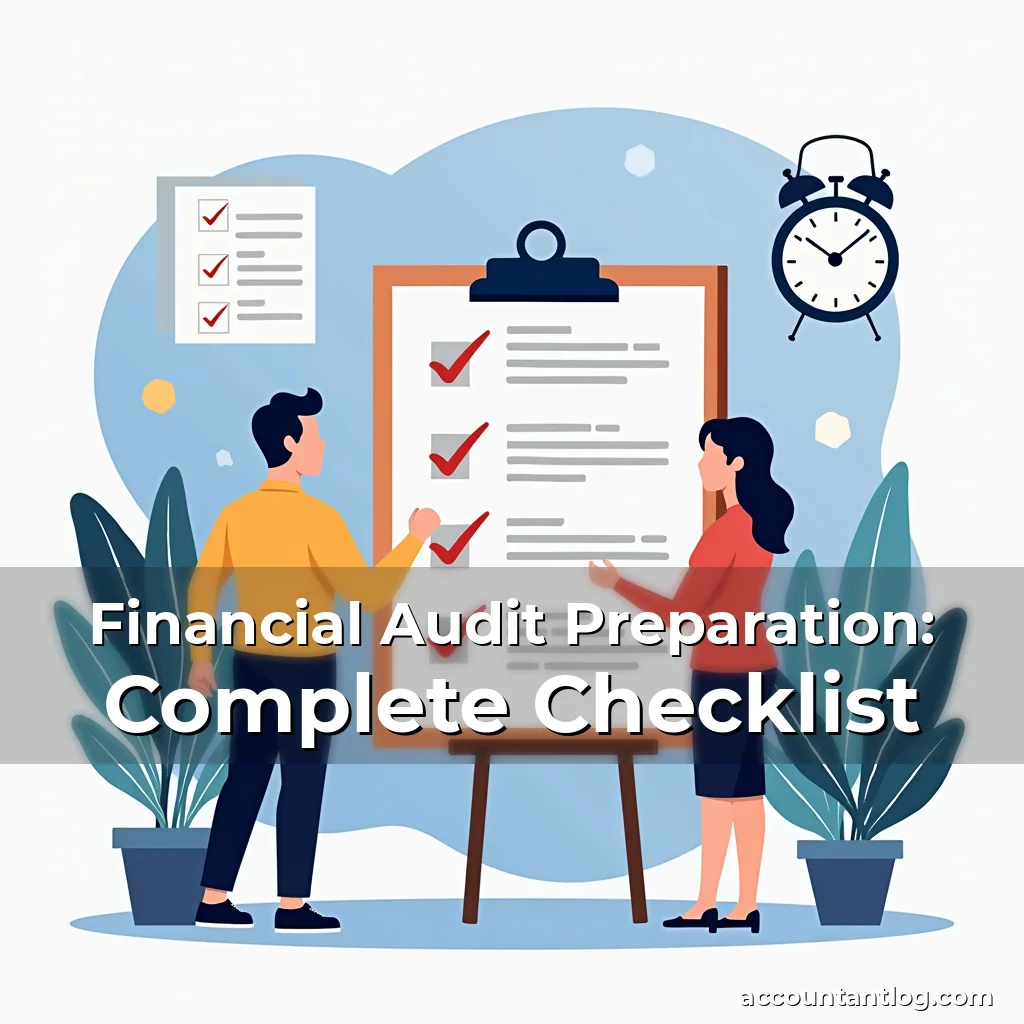 Artistic representation for Financial Audit Preparation: Complete Checklist