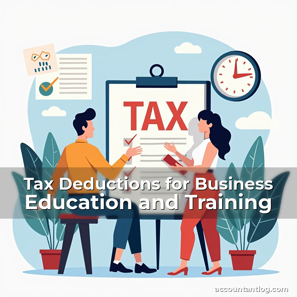 Artistic representation for Tax Deductions for Business Education and Training