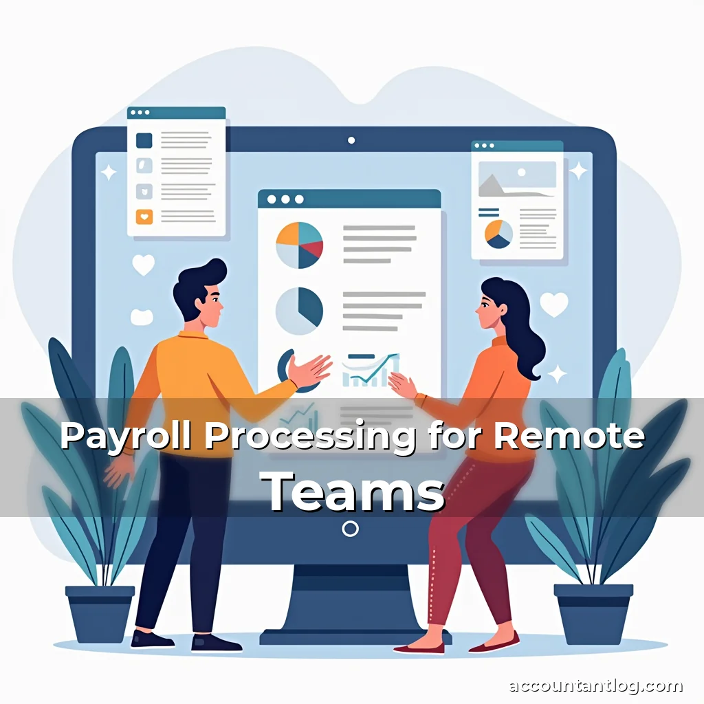 Artistic representation for Payroll Processing for Remote Teams