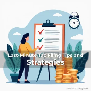 Artistic representation for Last-Minute Tax Filing Tips and Strategies