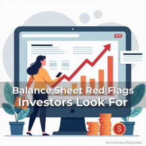 Artistic representation for Balance Sheet Red Flags Investors Look For