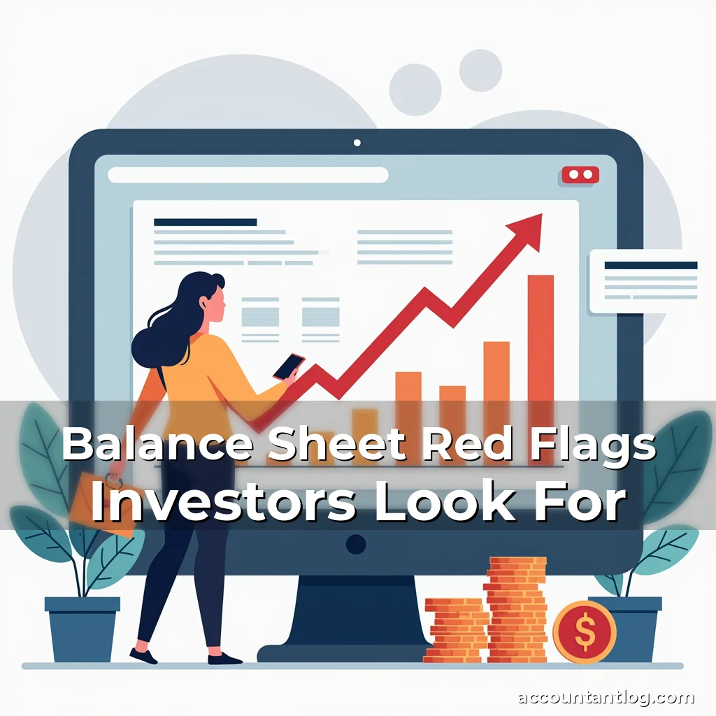 Artistic representation for Balance Sheet Red Flags Investors Look For