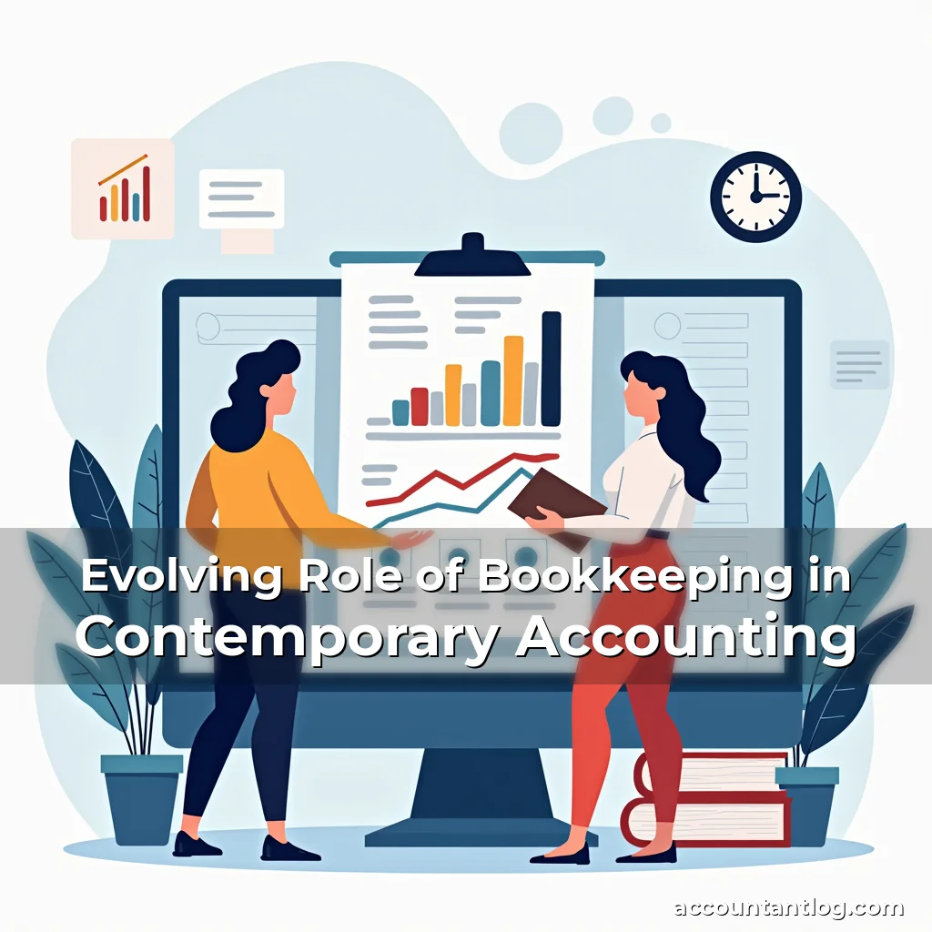 Artistic representation for Evolving Role of Bookkeeping in Contemporary Accounting