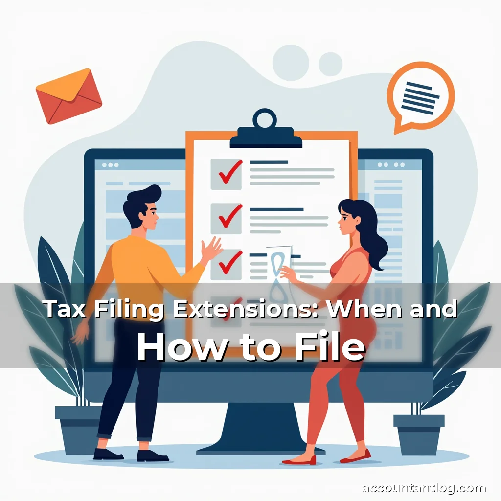 Artistic representation for Tax Filing Extensions: When and How to File