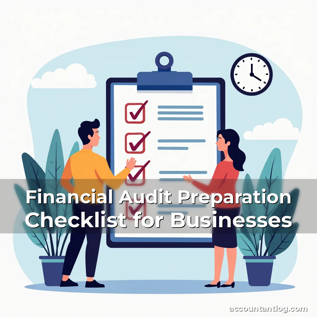 Artistic representation for Financial Audit Preparation Checklist for Businesses