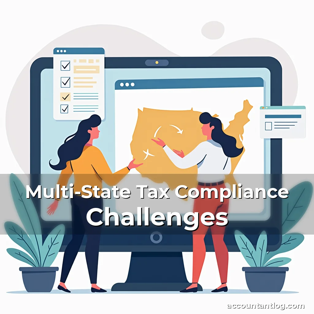 Artistic representation for Multi-State Tax Compliance Challenges