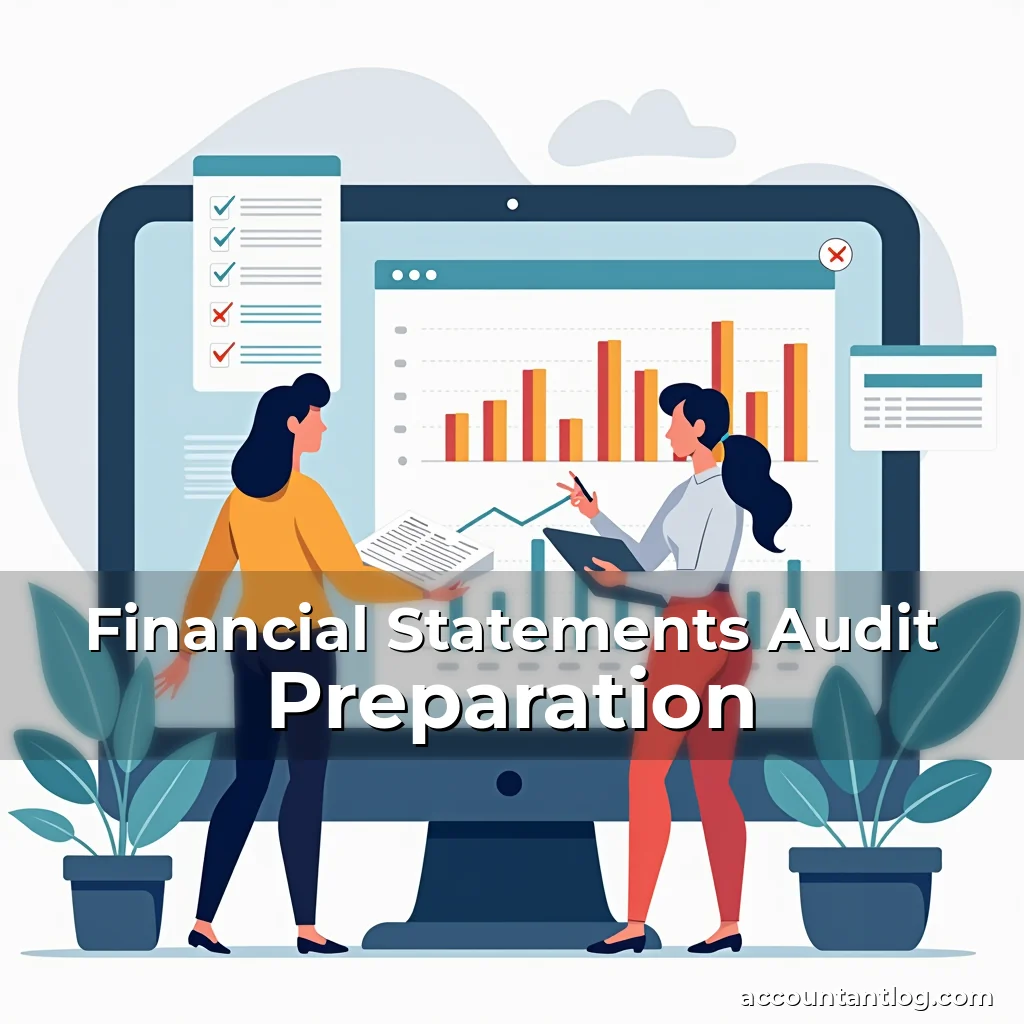Artistic representation for Financial Statements Audit Preparation