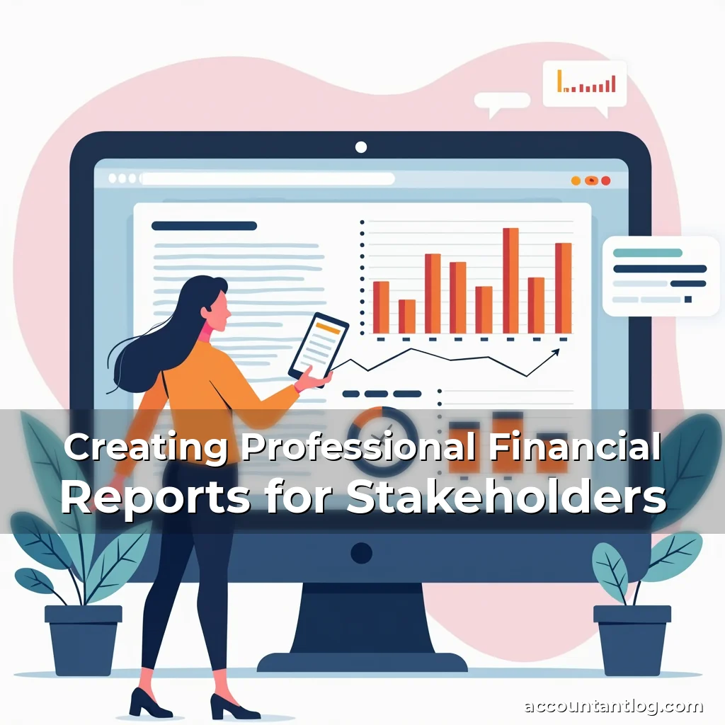 Artistic representation for Creating Professional Financial Reports for Stakeholders