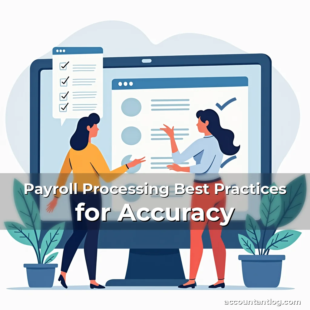Artistic representation for Payroll Processing Best Practices for Accuracy