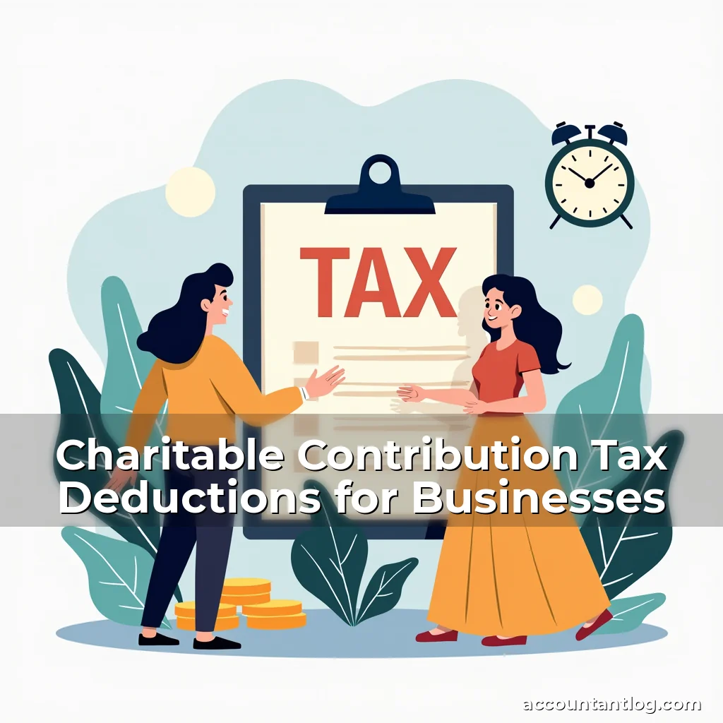 Artistic representation for Charitable Contribution Tax Deductions for Businesses