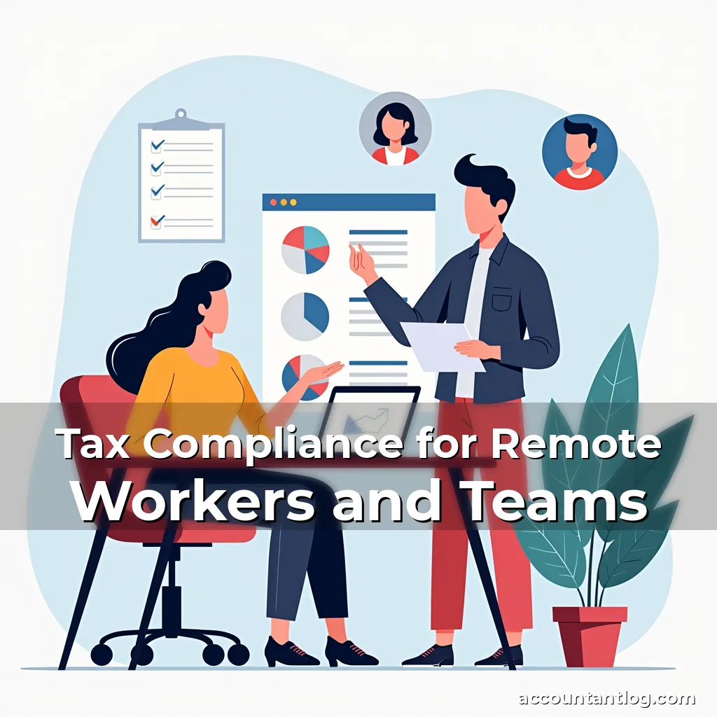 Artistic representation for Tax Compliance for Remote Workers and Teams