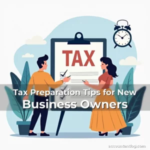Artistic representation for Tax Preparation Tips for New Business Owners