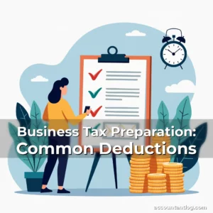 Artistic representation for Business Tax Preparation: Common Deductions