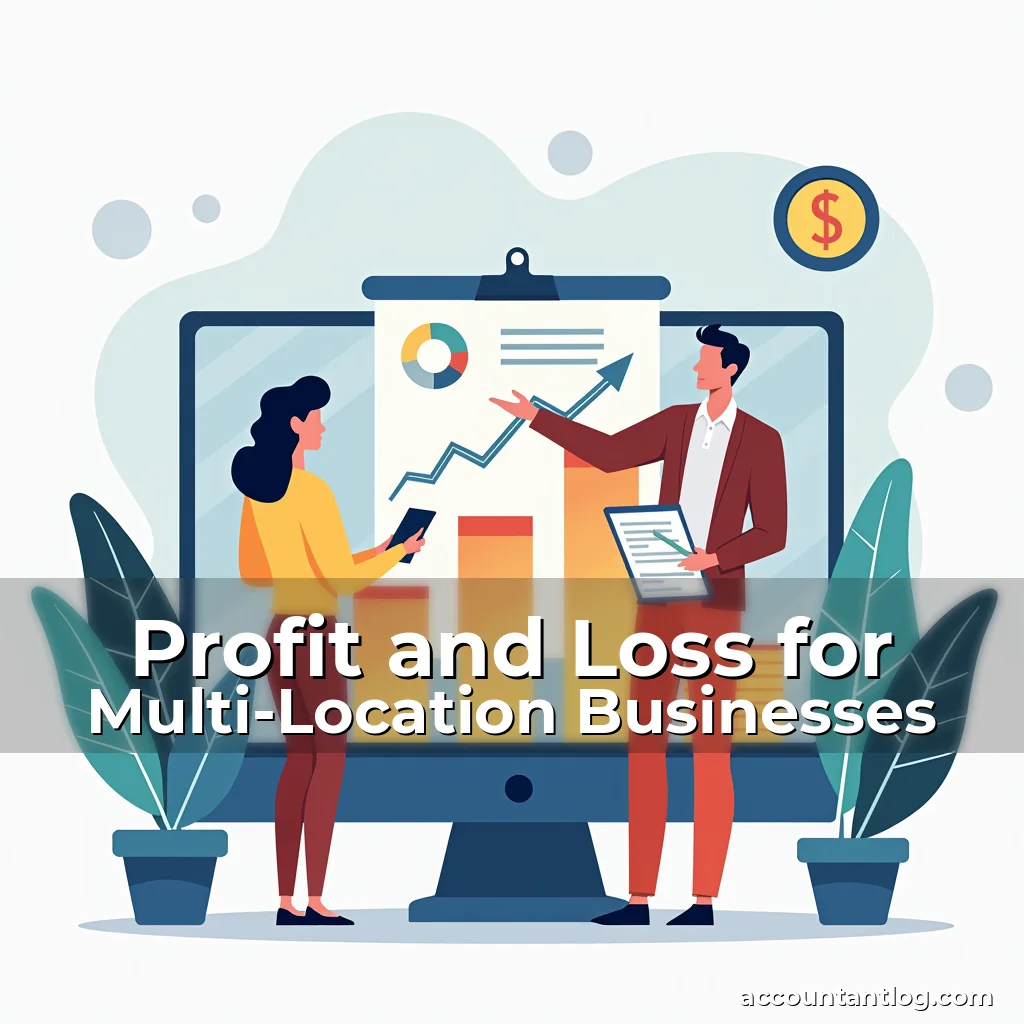 Artistic representation for Profit and Loss for Multi-Location Businesses
