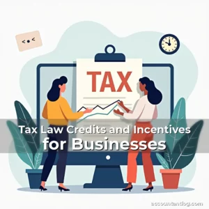 Artistic representation for Tax Law Credits and Incentives for Businesses