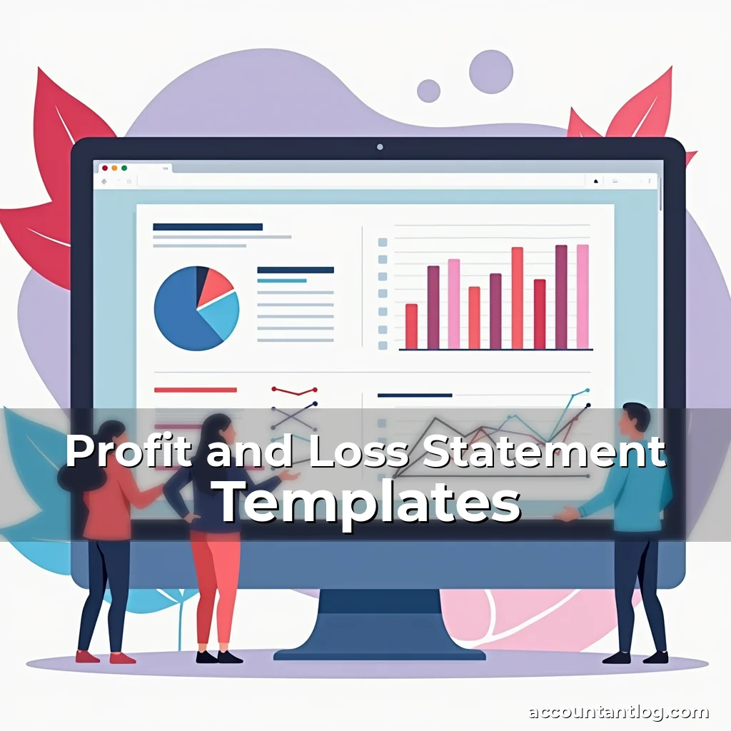 Artistic representation for Profit and Loss Statement Templates