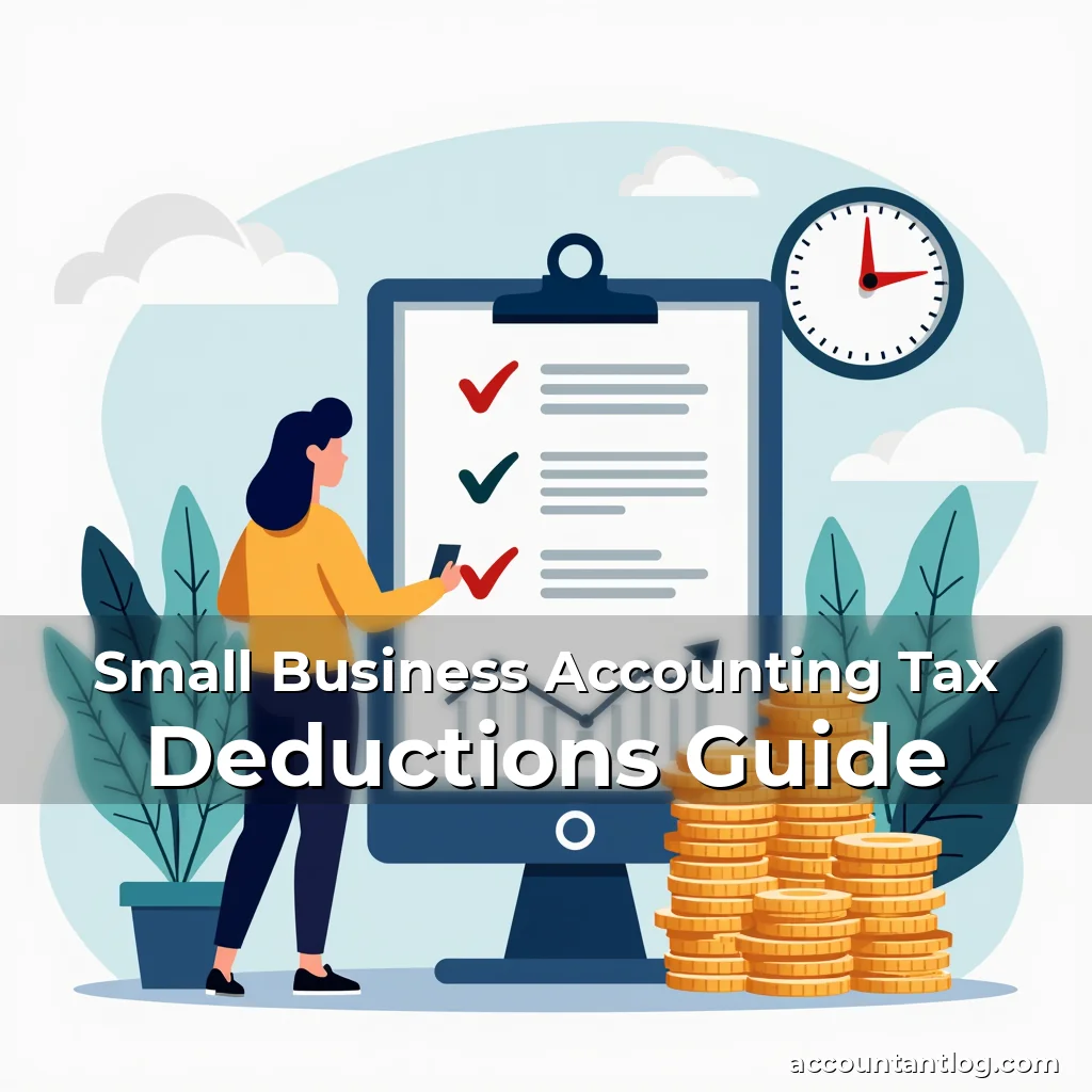 Artistic representation for Small Business Accounting Tax Deductions Guide
