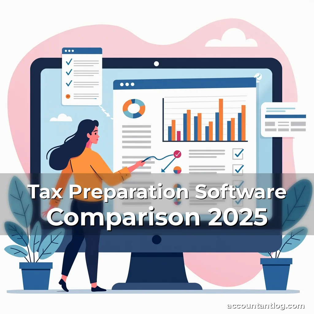 Artistic representation for Tax Preparation Software Comparison 2025