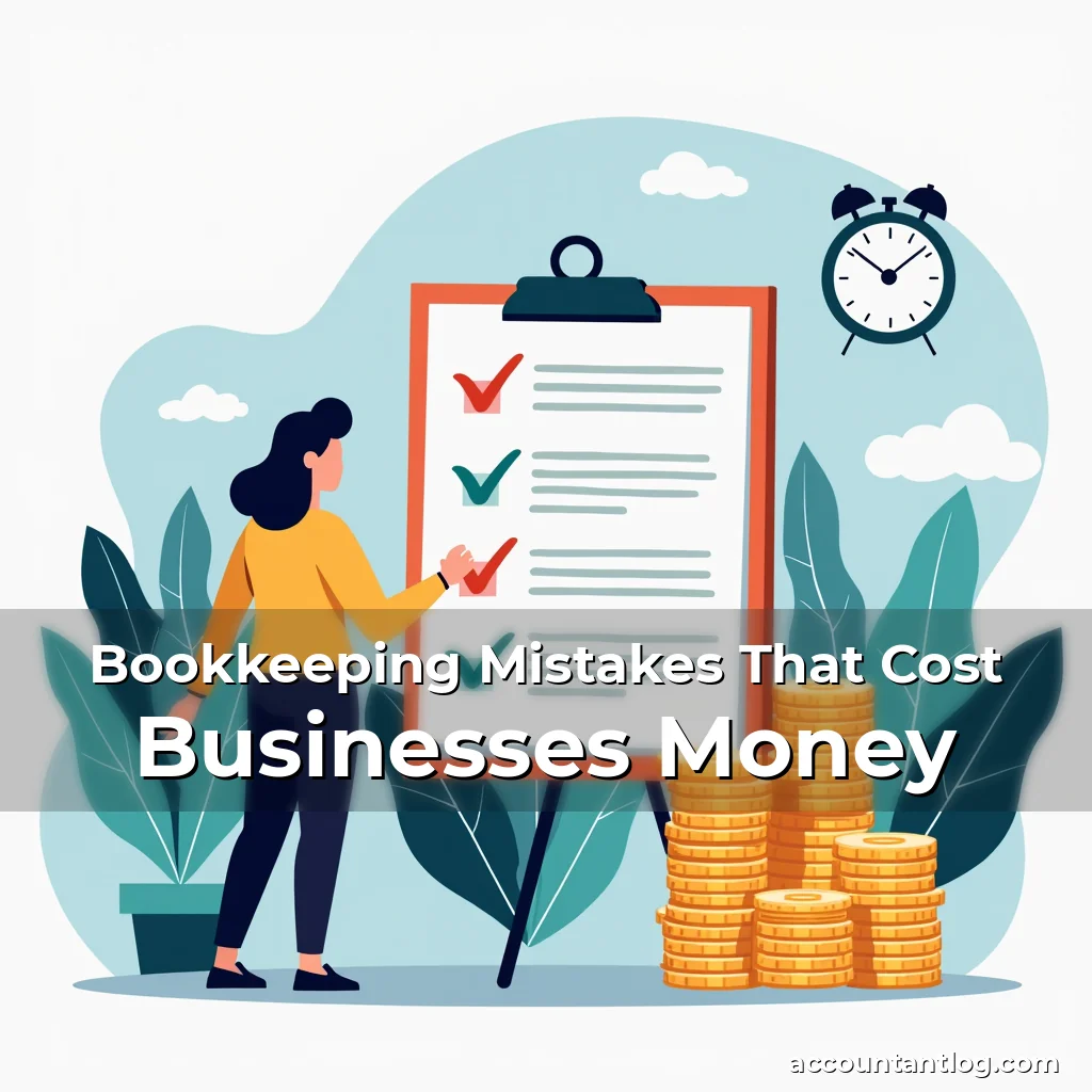 Artistic representation for Bookkeeping Mistakes That Cost Businesses Money