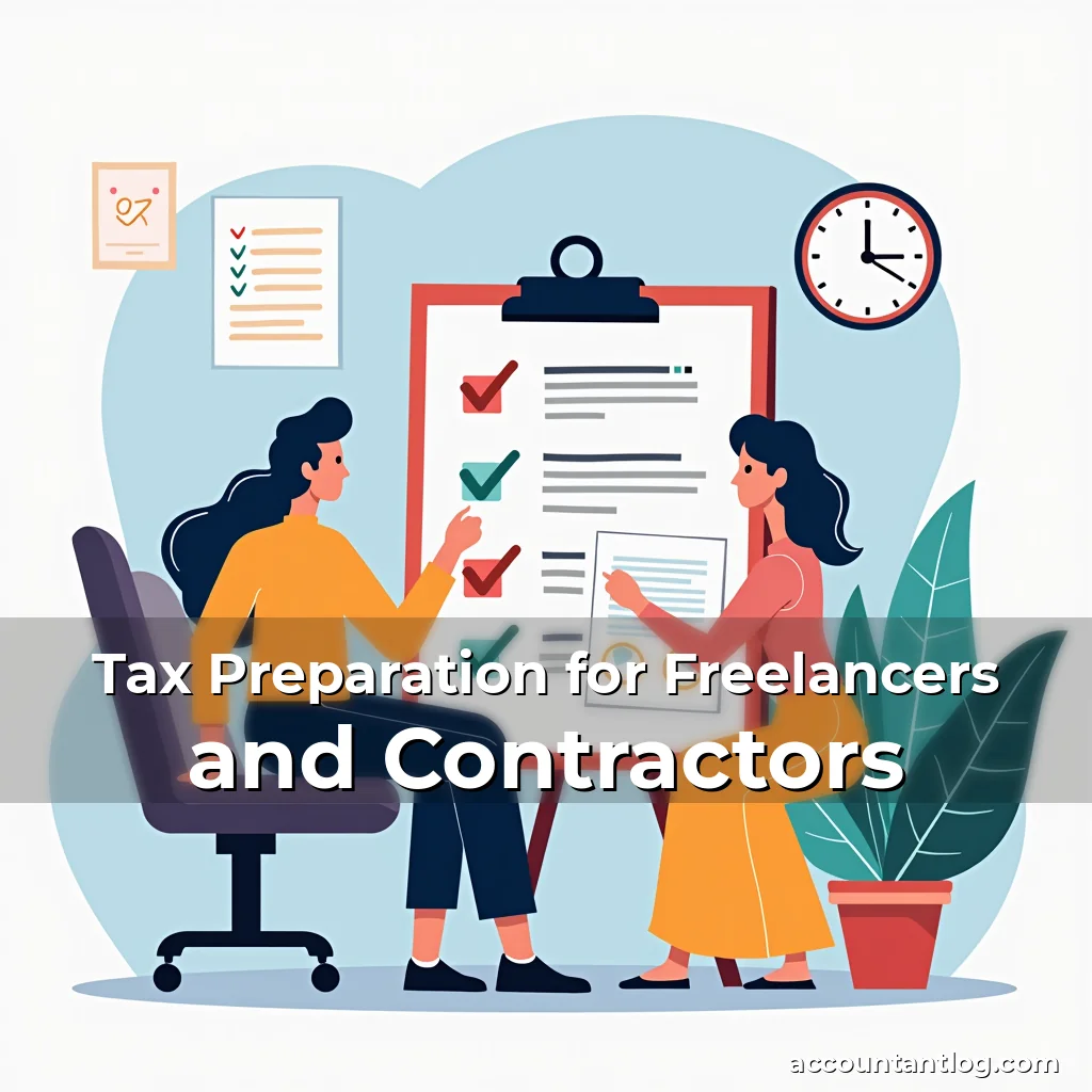 Artistic representation for Tax Preparation for Freelancers and Contractors