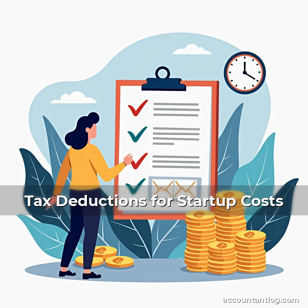 Artistic representation for Tax Deductions for Startup Costs