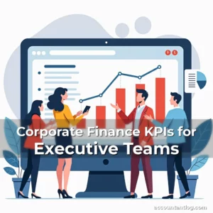 Artistic representation for Corporate Finance KPIs for Executive Teams