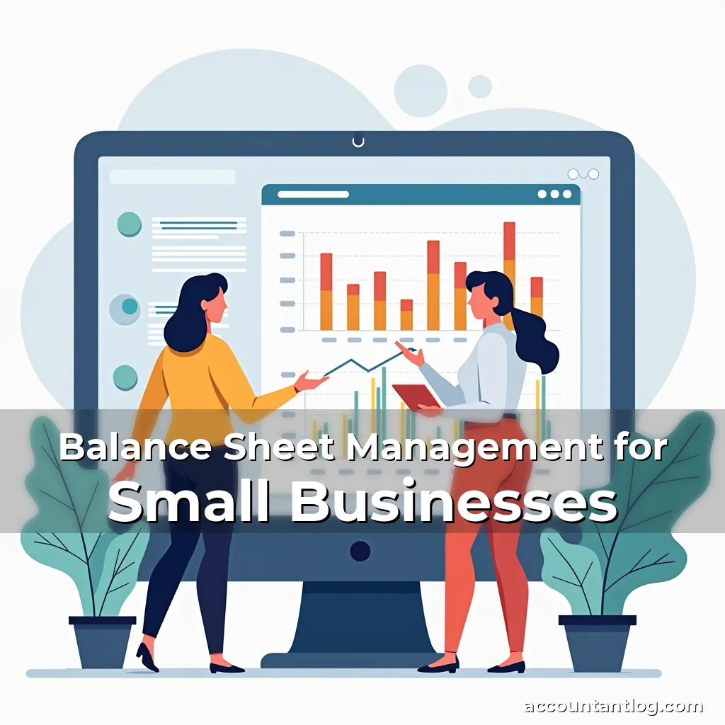 Artistic representation for Balance Sheet Management for Small Businesses