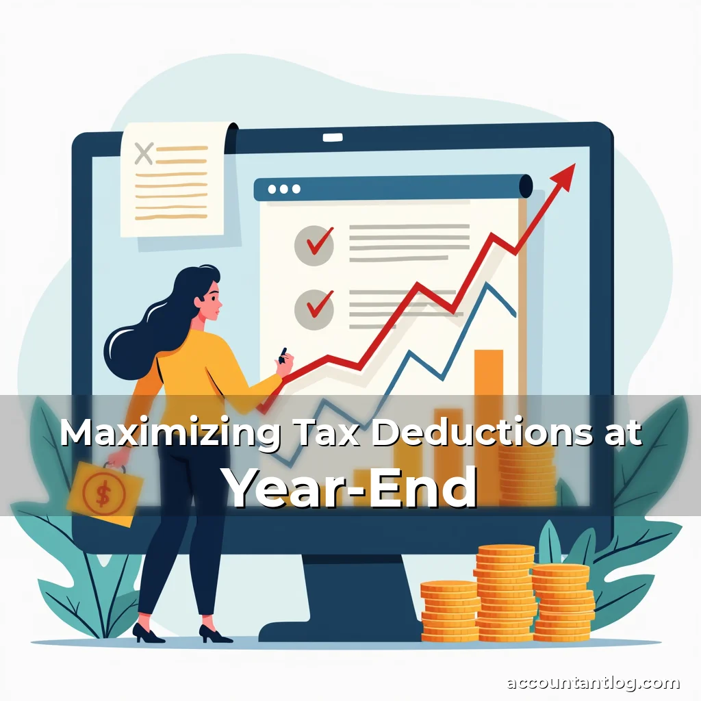 Artistic representation for Maximizing Tax Deductions at Year-End