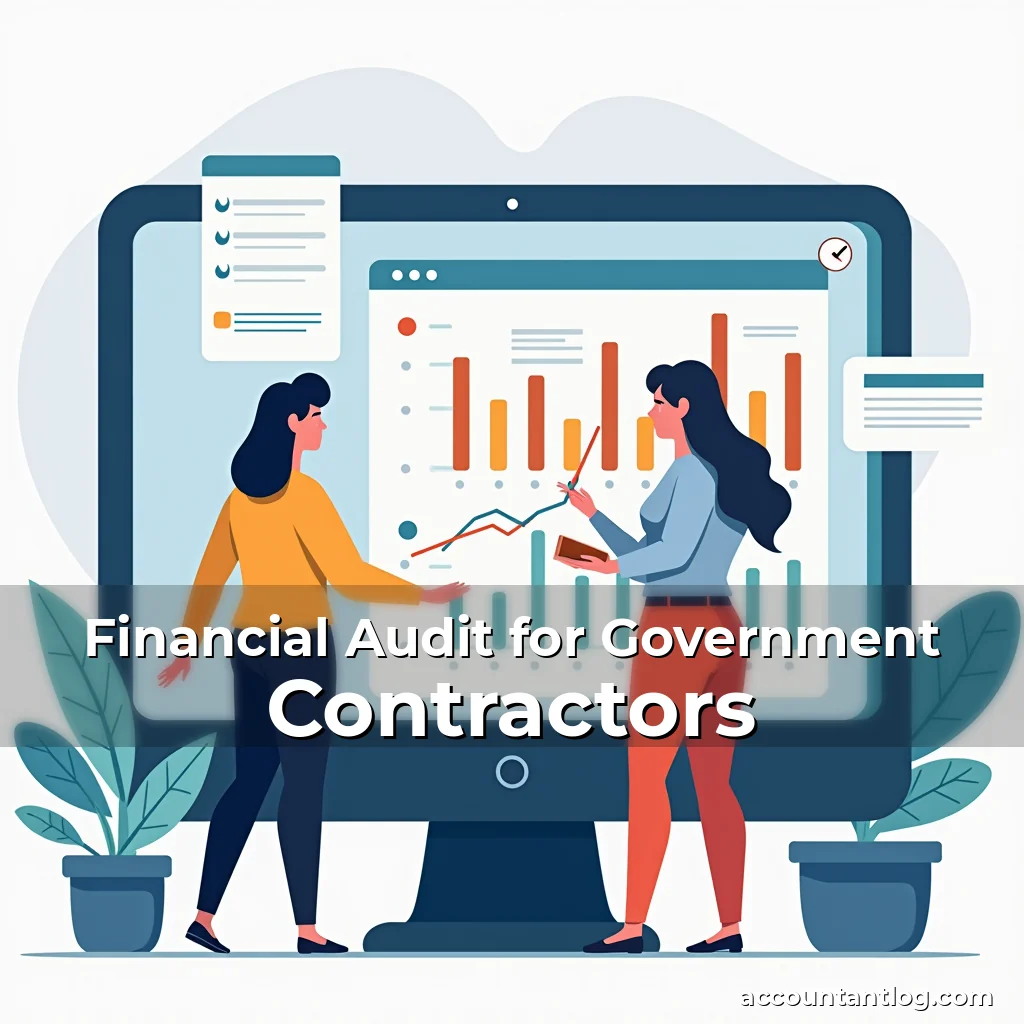 Artistic representation for Financial Audit for Government Contractors