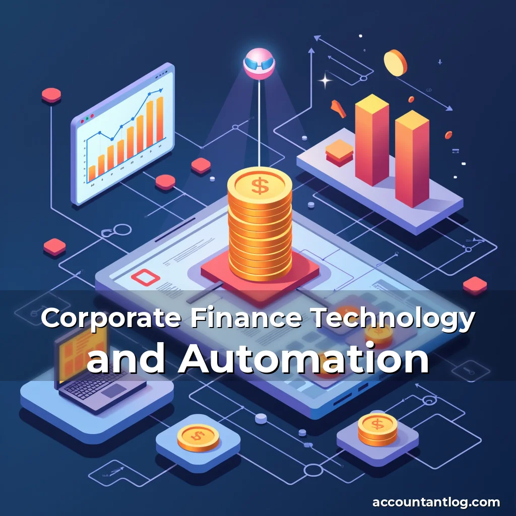 Artistic representation for Corporate Finance Technology and Automation